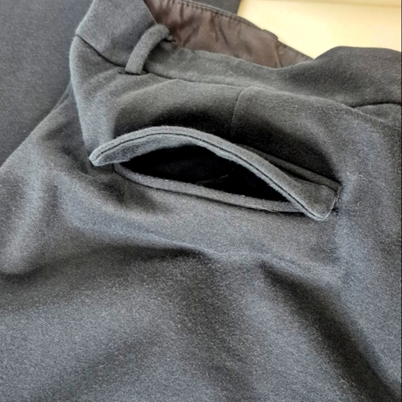 Theory Black Cotton Stretch Slim Trousers - Size 10 - Picture 10 of 16